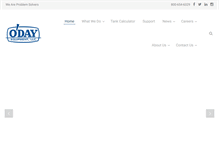 Tablet Screenshot of odayequipment.com